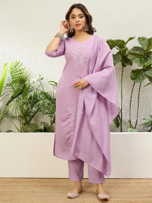 VP 9859 L Women’s Traditional Kurta Pant Set with Dupatta